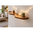 thumbnail image 1 of Wall Shelf, Wall Mounted Floating Bookshelf with Lip, Living Room Nursery Storage Display, 1 of 6