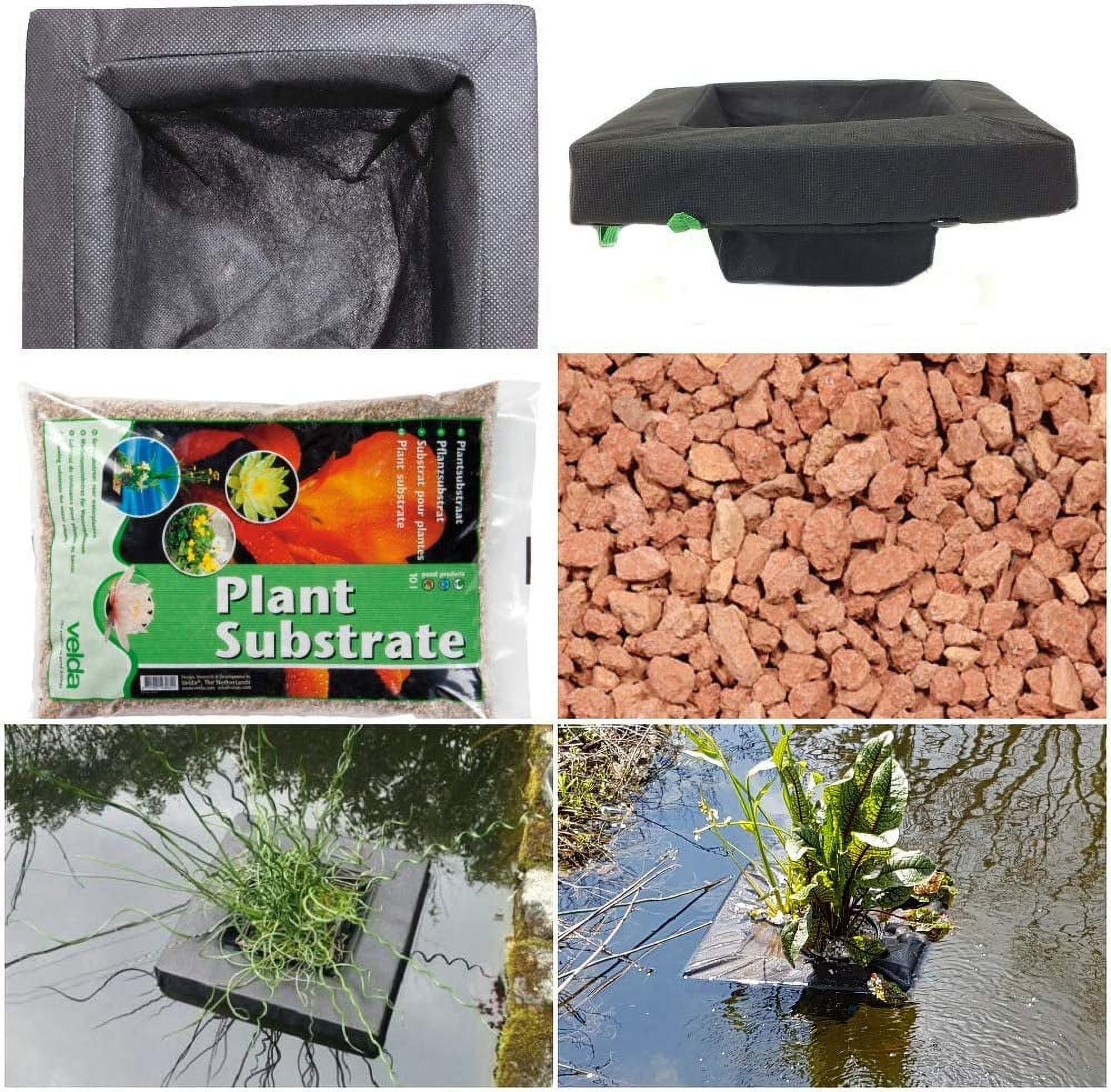 Floating Water Garden Pond Plant Islands 10" & 14" Square with