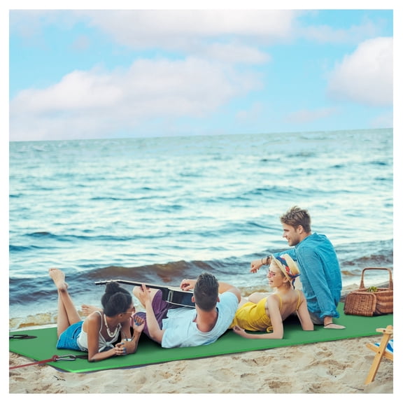Floating Water Mat 9x6ft for Adults, Lily Pad Water Pad for Lake, Pool, Ocean - Green