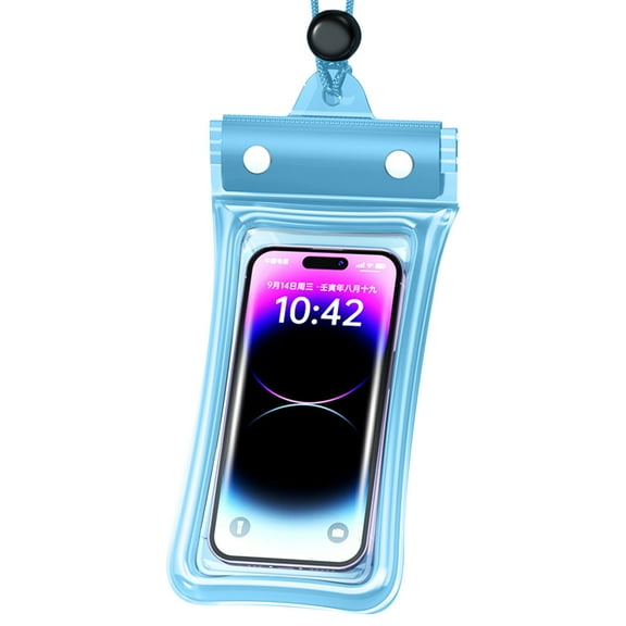 Floating Waterproof Cellphone Pouch, Large Waterproof Phone Dry Bag for iPhone All Models, IPX8 Cellphone Kayak Accessories, Beach Essentials