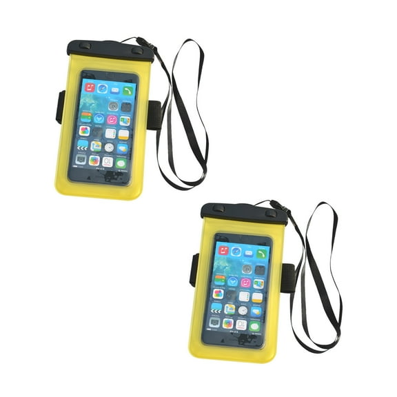 Floating Waterproof Phone Pouch 2 Pack, IPX8 Waterproof Phone Case Dry Bag Kayak/Beach/Cruise Travel Essentials, Water Proof Pouch for iPhone 16 15 Pro Max, Samsung S25 Ultra S24 S23-7"