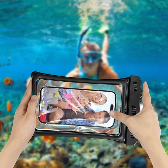 Floating Waterproof Phone Pouch With Adjustable Lanyard, Large Airbag Phone Dry Bag Touch Screen, Cruise Essentials 2026 Beach Kayak Paddle Board Pool Travel Accessories