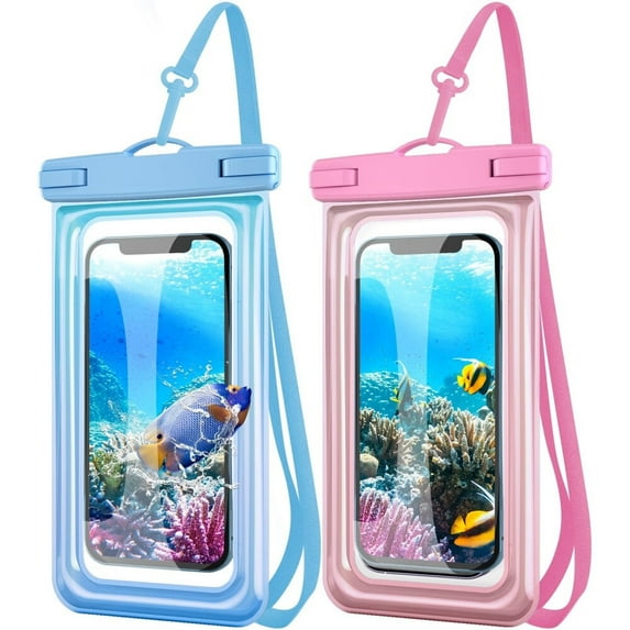 Floating Waterproof Phone Pouch Waterproof Phone Case,Underwater Dry Bag Cell Phone Pouch for iPhone 14 13 12 11 Pro Max XS XR X,Galaxy S23 S22 S21 Ultra Pixel Up to 7.0" -2 Pack