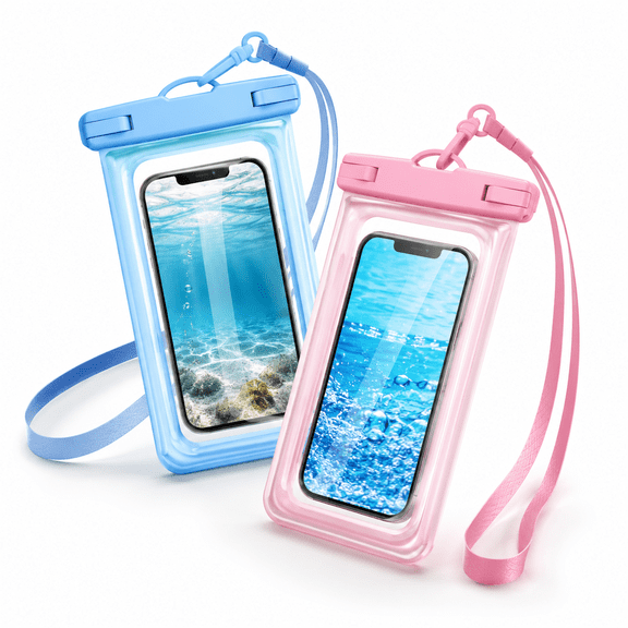 Floating Waterproof Phone Pouch Waterproof Phone Case,Underwater Dry Bag Cell Phone Pouch for iPhone 14 13 12 11 Pro Max XS XR X,Galaxy S23 S22 S21 Ultra Pixel Up to 7.0" -2 Pack