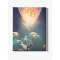 thumbnail image 1 of Floating With A Big Balloon 11x14 Canvas -Image by Shutterstock,, 1 of 3