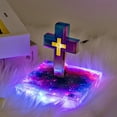 thumbnail image 1 of Floating cross desk lamp, magnetic levitation night light, unique gift for teacher/girlfriend, office gift, 1 of 5