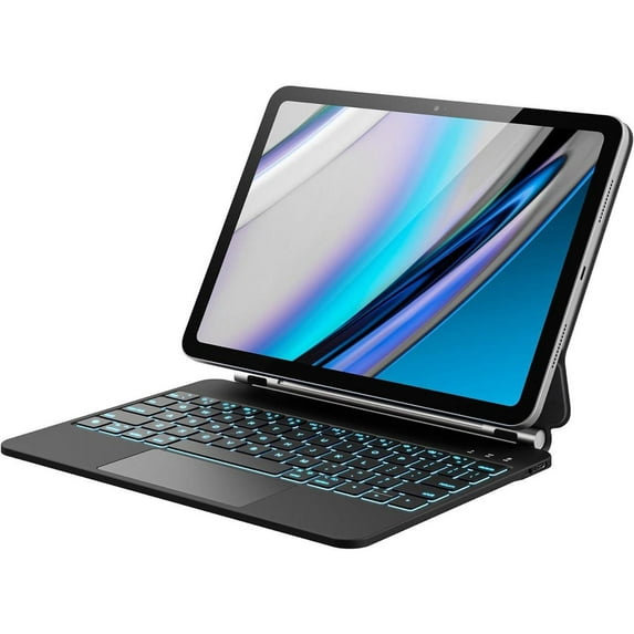 Floating iPad 10th Generation Case with Keyboard, Magnetic Stand, Stain-Resistant Case, 7 Color Backlit, Smart Touchpad Keyboard Case for iPad 10th Gen. 2022