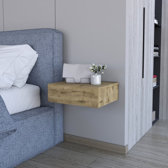 Floating nightstand with spacious storage / Keep bedroom organized