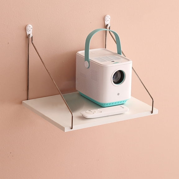 Floating shelf for projector,Projector wall mount - Holds up to DVD Component Shelf - Perfect for Projector, WiFi Router, Game Console and Cable Box, Wall mount shelf Speaker Wall Mount