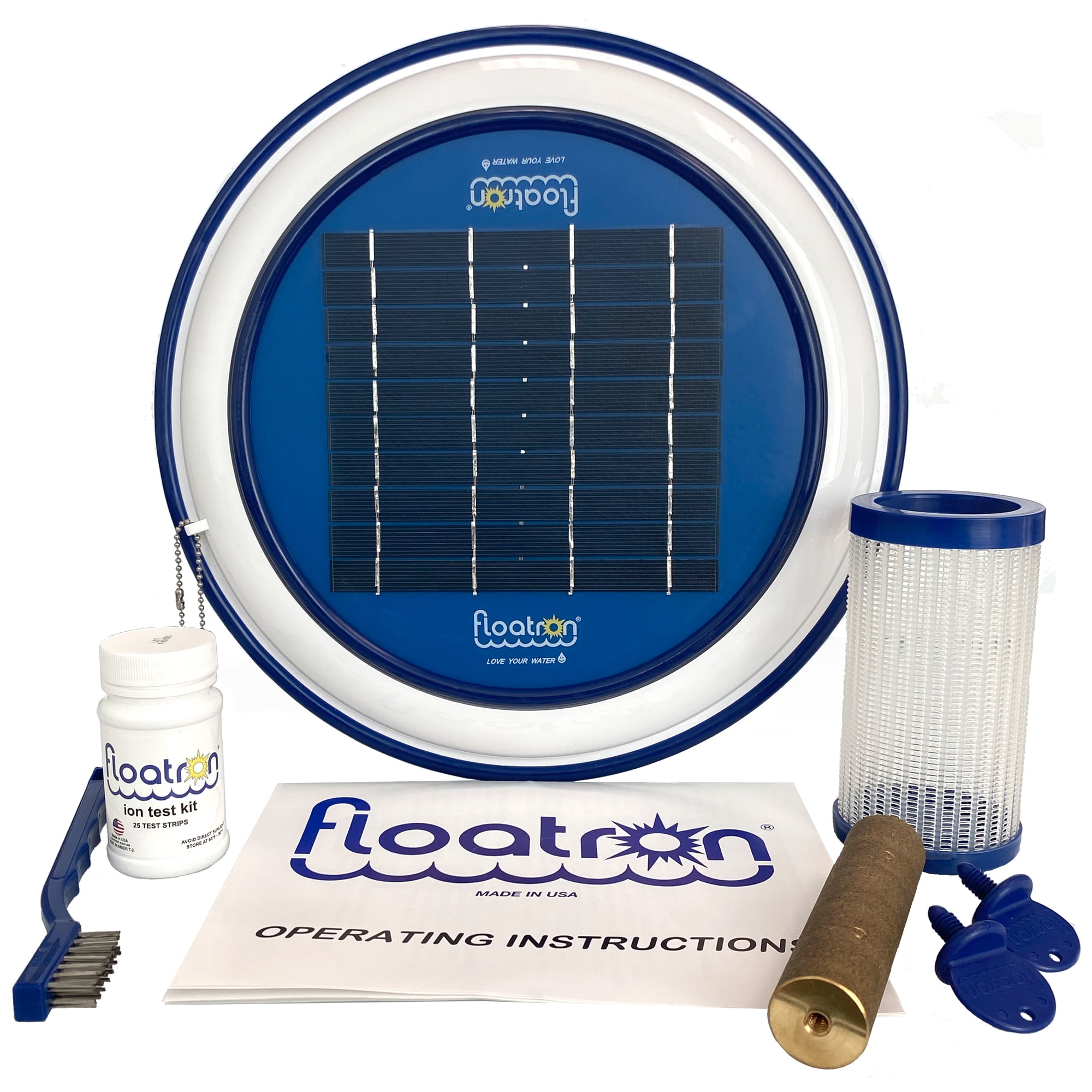 Floatron Solar Powered Water Purifier and Ionizer for Pools Reduces Chlorine Use 40 000 Gal