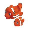 thumbnail image 1 of Deluxebase Floaty Families – Clown Fish Bath Toy Set with Floating Mummy & Baby Fish, 1 of 2