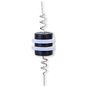 Floatzilla Wacky Connect Lure Float, Black 4-PACK
