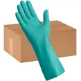 thumbnail image 1 of Flock-Lined Nitrile Gloves, Xl, Green, Dishwashing, Kitchen, Bathroom - 3 Pairs, 1 of 1