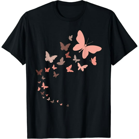Flock Of Beautiful Vintage Butterflies T-Shirt mens t shirt，black，women，funny，misfits，men，journey