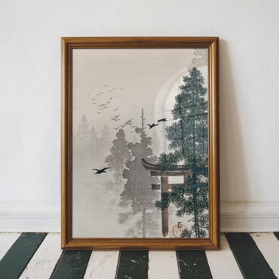 Flock Of Birds, Vintage Japanese Art, Ohara Koson, Japanese Wall Art, House Decor, Whimsy Wall Art , Japan Art Unframed Paper Print