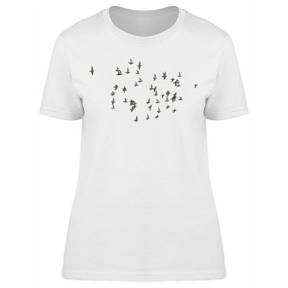 Flock Of Pigeons T-Shirt Women -Image by Shutterstock, Female 3X-Large