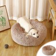 thumbnail image 1 of Flock Plush Pet Bed Deep Sleep Dog Cat Kennel Removable Washable Cover Anti-Slip Bottom Stain Resistant Odor Control Pet Cushion Mat For Dogs Pet Sleeping Supplies, 1 of 7