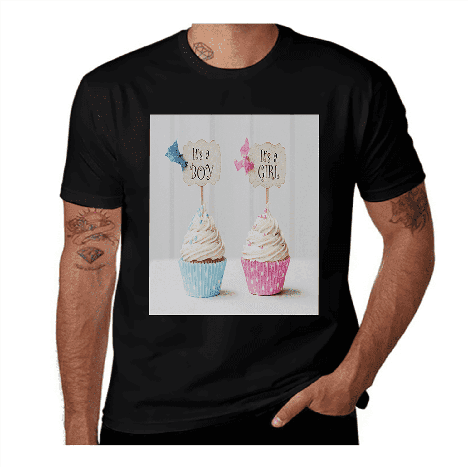T-Shirt Lengan Pendek Bird Sing Grey main image 0