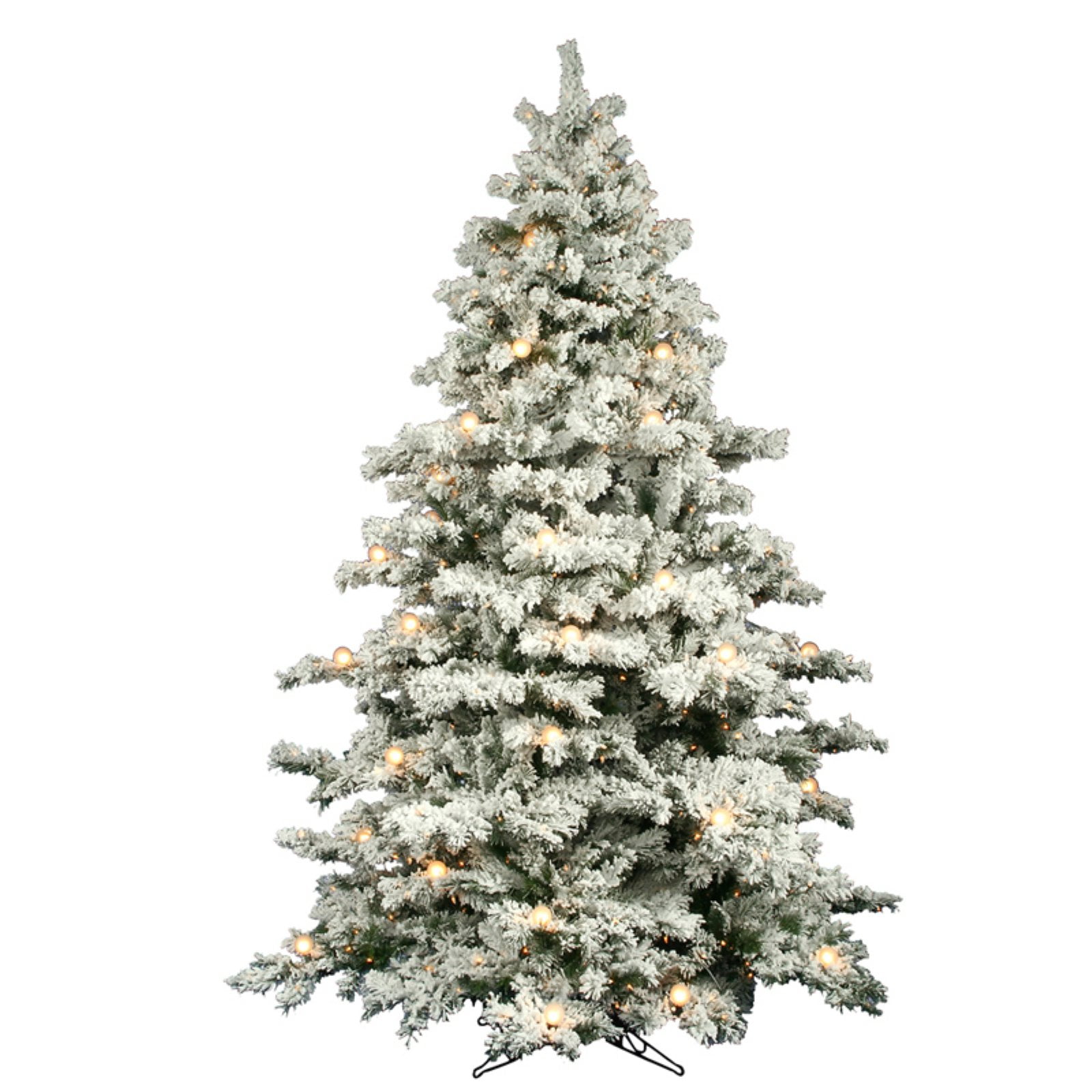 Flocked Alaskan Full PreLit Christmas Tree