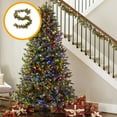 thumbnail image 1 of Flocked Christmas Garland Christmas Rattan with Flower Artificial Christmas Rattan Winter Mantel Table Staircase Porch Decorations Rattan 2.2m Christmas Wreath, 1 of 6