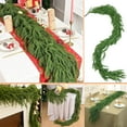 thumbnail image 1 of Flocked Christmas Garlands, Simulation Rattan Christmas Decoration Pines Needle Wreath Soft Gel Handle Christmas Rattan Simulation Greenerys Home Decoration, 1 of 7