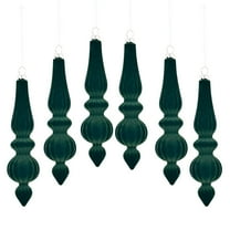 Flocked Christmas Ornaments Sets, 6.7 Inch Velvet Strange Christmas Hanging Balls, Shatterproof Pendant for Xmas Tree Hanging Decor Set of 6