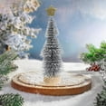 thumbnail image 1 of Flocked Christmas Tree Mini Christmas Tree with Star Plastic Winter Snow Ornaments Tabletop Trees for Holiday Party Room Decor Home Table Top Christmas Decoration Diorama Models 2 Pcs(Silver), 1 of 6