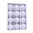 thumbnail image 1 of Flocked Christmas Tree Ornaments Set of 12 Pieces, Boxed Velvet Textured Balls with Hanging Ropes, Easy to Hang for Holiday Home Decorations and Xmas Party, 1 of 3