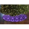 thumbnail image 1 of Flocked Damask Pattern Tree Skirt Christmas Decoration 56" Round, 1 of 2