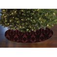 thumbnail image 1 of Flocked Damask Pattern Tree Skirt Christmas Decoration 56" Round, 1 of 2