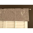 thumbnail image 1 of Flocked Damask Window Valance 58" Wide Beige Beige, 1 of 1