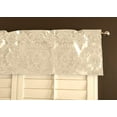 thumbnail image 1 of Flocked Damask Window Valance 58" Wide Ivory on Ivory, 1 of 1
