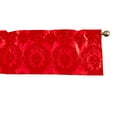 thumbnail image 1 of Flocked Damask Window Valance 58" Wide Red on Red, 1 of 1