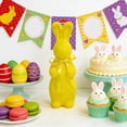 thumbnail image 1 of Flocked Easter Bunny Ornament Foam Bunny Sculpture Animal Bunny Tabletop Ornament for Easter Home Office Party Decoration, 1 of 7