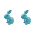 thumbnail image 1 of Flocked Foam Bunny Figurines 8.66 Inches Flocking Rabbit Sculpture for Spring Easter Table Decor, Indoor Home Kitchen Shelf Decorations and Garden Basket Yard Decor, 1 of 5