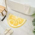 Flocked Fruit Shaped Floor Mat Toilet Entrance Shower Door Absorbent