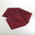 thumbnail image 1 of Flocked Polka Dot Organza Decorative Napkins, Set of 12 (Burgundy), 1 of 1