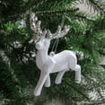 thumbnail image 1 of Flocked Reindeer Christmas Decor | Elegant Deer Ornaments for Tabletop, Mantel, Desk, Shelf and Kitchen | Holiday Centerpiece Reindeer Figurine for Christmas Tree, Winter Decoration, Gift Idea, 1 of 3