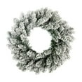 thumbnail image 1 of Flocked Spruce Wreath, Ongmies Pre-Assembled Snowflake Christmas Wreath – Artificial Decorative Wreath for Front Door, Wall, Window, Indoor & Outdoor Christmas Decor, Artificial Spruce Wreath, 1 of 4