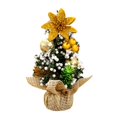 thumbnail image 1 of Flocked Tabletop Christmas Tree,Artificial Christmas Tree in Decorative Basket Base for Office Desk Home Decor,Christmas Decorations with Hanging Ornaments for Desktop Bedroom Indoor Party Decoration, 1 of 1