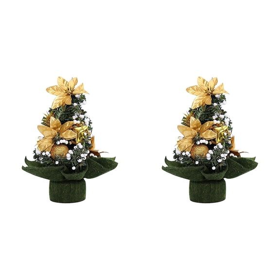 Flocked Tabletop Christmas Tree,Artificial Christmas Tree in Decorative Basket Base for Office Desk Home Decor,Christmas Decorations with Hanging Ornaments for Desktop Bedroom Indoor Party Decoration