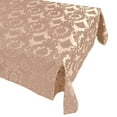 thumbnail image 1 of Flocking Damask Taffeta Tablecloth Beige on Beige, 1 of 1