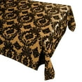thumbnail image 1 of Flocking Damask Taffeta Tablecloth Gold, 1 of 1