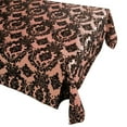 thumbnail image 1 of Flocking Damask Taffeta Tablecloth Peach, 1 of 1