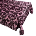 thumbnail image 1 of Flocking Damask Taffeta Tablecloth Pink, 1 of 1