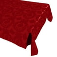 thumbnail image 1 of Flocking Damask Taffeta Tablecloth Red on Red, 1 of 1