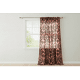 thumbnail image 1 of Flocking Damask Taffeta Window Curtain 56 Inch Wide Peach, 1 of 3