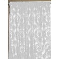 thumbnail image 1 of Flocking Damask Taffeta Window Curtain 56 Inch Wide White on White, 1 of 1