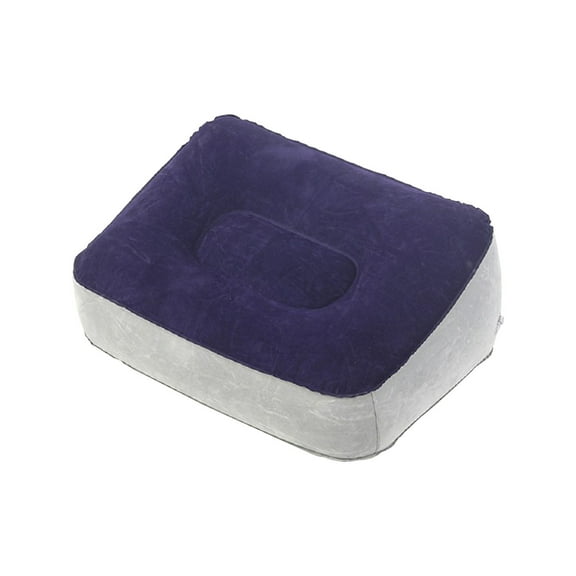 Flocking Inflatable Leg Cushion,PVC Four Corner Foot Pad,Home Outdoor Massage Cushion,Fatigue Relief Leg Pillow,Solid Color Portable Cushion,Sofa Bed Support Cushion,Non Slip Comfort Leg Rest