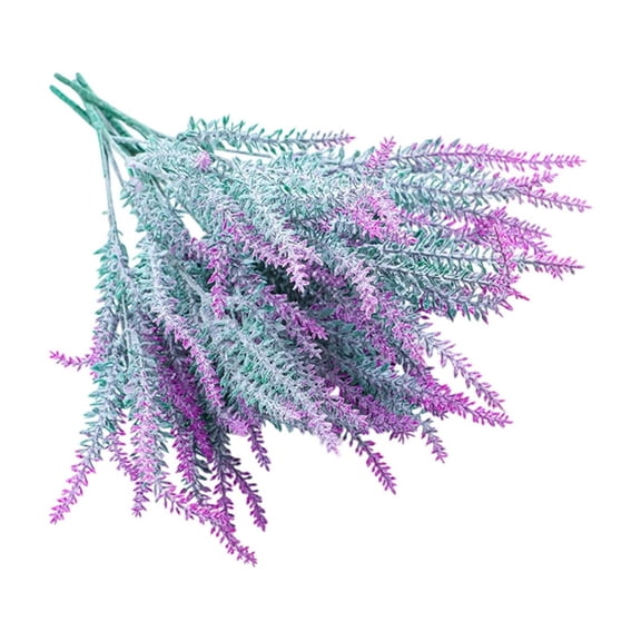 Flocking Lavender Artificial Home Decoration Flocking Artificial Plant Artificial Bouquet Artificial Flowers